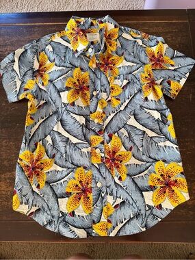 NWOT J. Crew Crewcuts Tropical Short-Sleeve Button-Up Shirt Size 6-7
